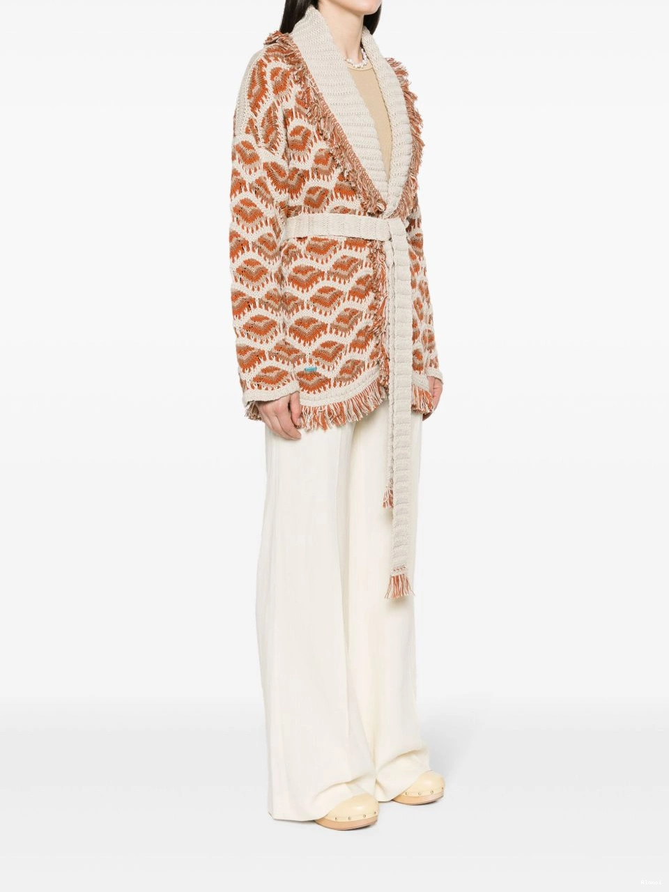 Cheap patterned-intarsia cardigan Women Alanui Hawa Mahal 0713